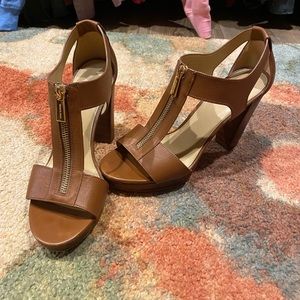 Michael Kors stacked heels